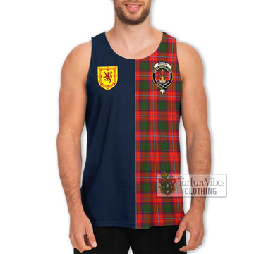 Rattray Modern Tartan Men's Tank Top Alba with Scottish Lion Royal Arm Half Style