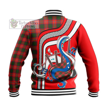 Rattray Modern Tartan Baseball Jacket with Epic Bagpipe Style