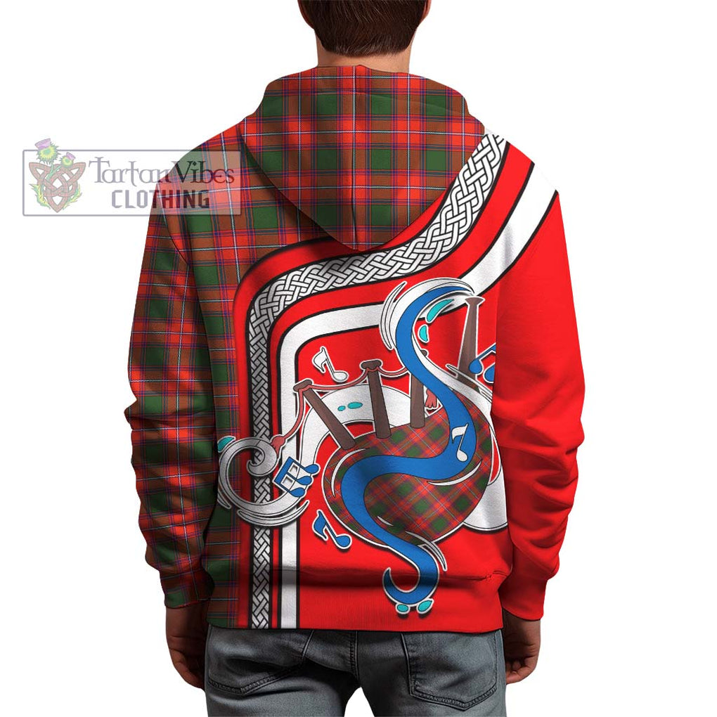 Rattray Modern Tartan Hoodie with Epic Bagpipe Style - Tartanvibesclothing Shop