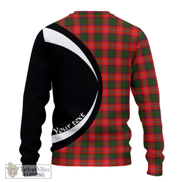 Rattray Modern Tartan Ugly Sweater with Family Crest Circle Style