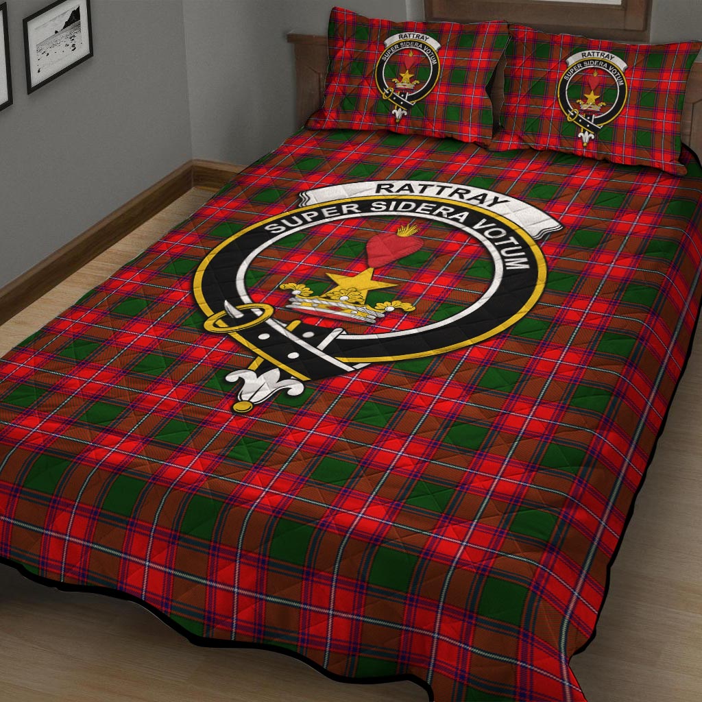 Rattray Modern Tartan Quilt Bed Set with Family Crest - Tartan Vibes Clothing