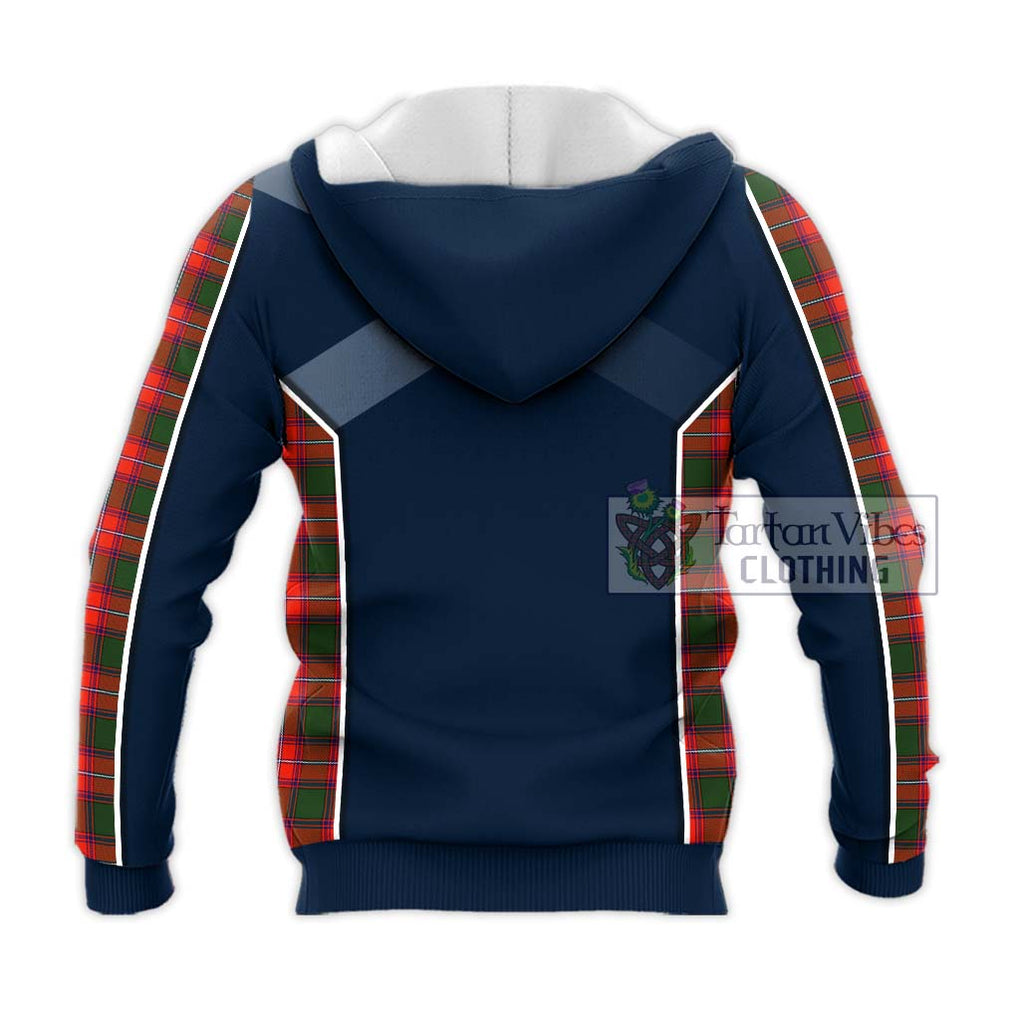 Rattray Modern Tartan Knitted Hoodie with Family Crest and Lion Rampant Vibes Sport Style - Tartan Vibes Clothing