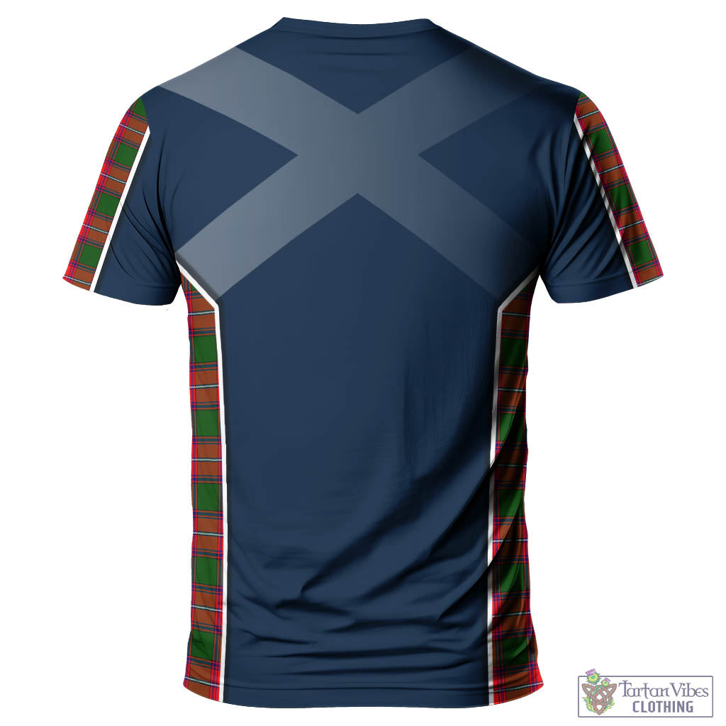 Tartan Vibes Clothing Rattray Modern Tartan T-Shirt with Family Crest and Lion Rampant Vibes Sport Style