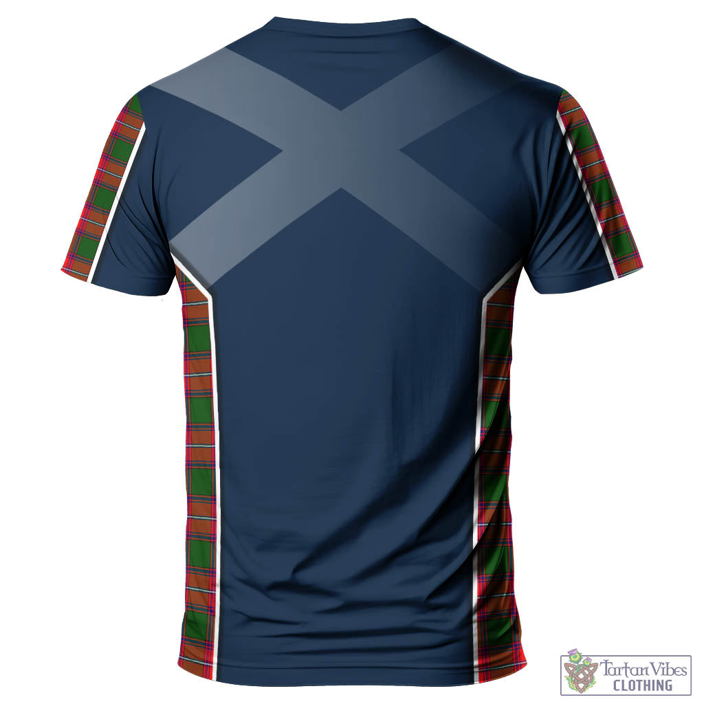 Tartan Vibes Clothing Rattray Modern Tartan T-Shirt with Family Crest and Scottish Thistle Vibes Sport Style