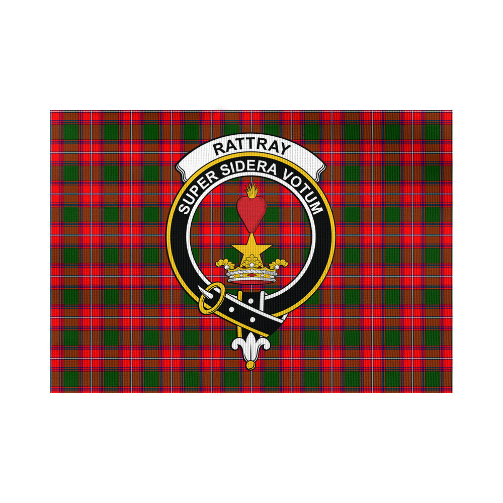 Rattray Modern Tartan Flag with Family Crest - Tartan Vibes Clothing