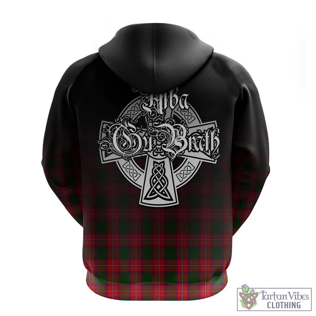 Tartan Vibes Clothing Rattray Modern Tartan Hoodie Featuring Alba Gu Brath Family Crest Celtic Inspired