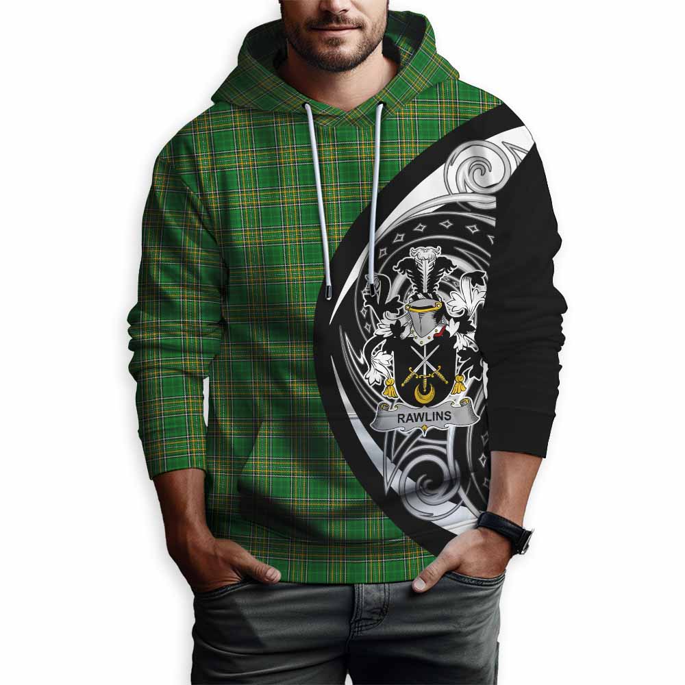 Rawlins Irish Clan Hoodie Celtic Circle Style Pullover Hoodie - Tartan Vibes Clothing