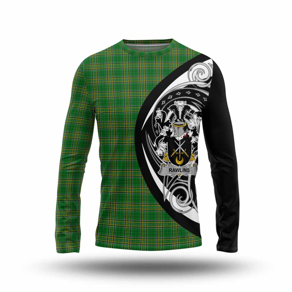 Rawlins Irish Clan Long Sleeve T-Shirt Celtic Circle Style Unisex - Tartan Vibes Clothing