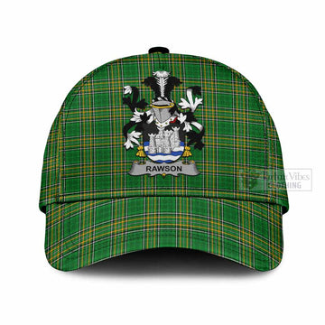 Rawson Irish Clan Tartan Classic Cap with Coat of Arms