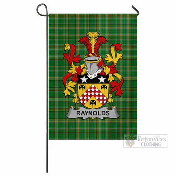 Raynolds Irish Clan Tartan Flag with Coat of Arms