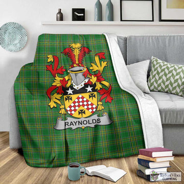 Raynolds Irish Clan Tartan Blanket with Coat of Arms - Tartan Vibes Clothing