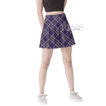 RCAF Tartan Women's Plated Mini Skirt Cross Style Female - Tartan Vibes Clothing