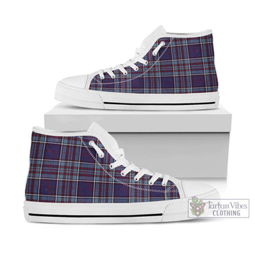 RCAF Tartan High Top Shoes Kid High Top - White Sole - Tartan Vibes Clothing