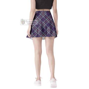 RCAF Tartan Women's Plated Mini Skirt Cross Style - Tartan Vibes Clothing