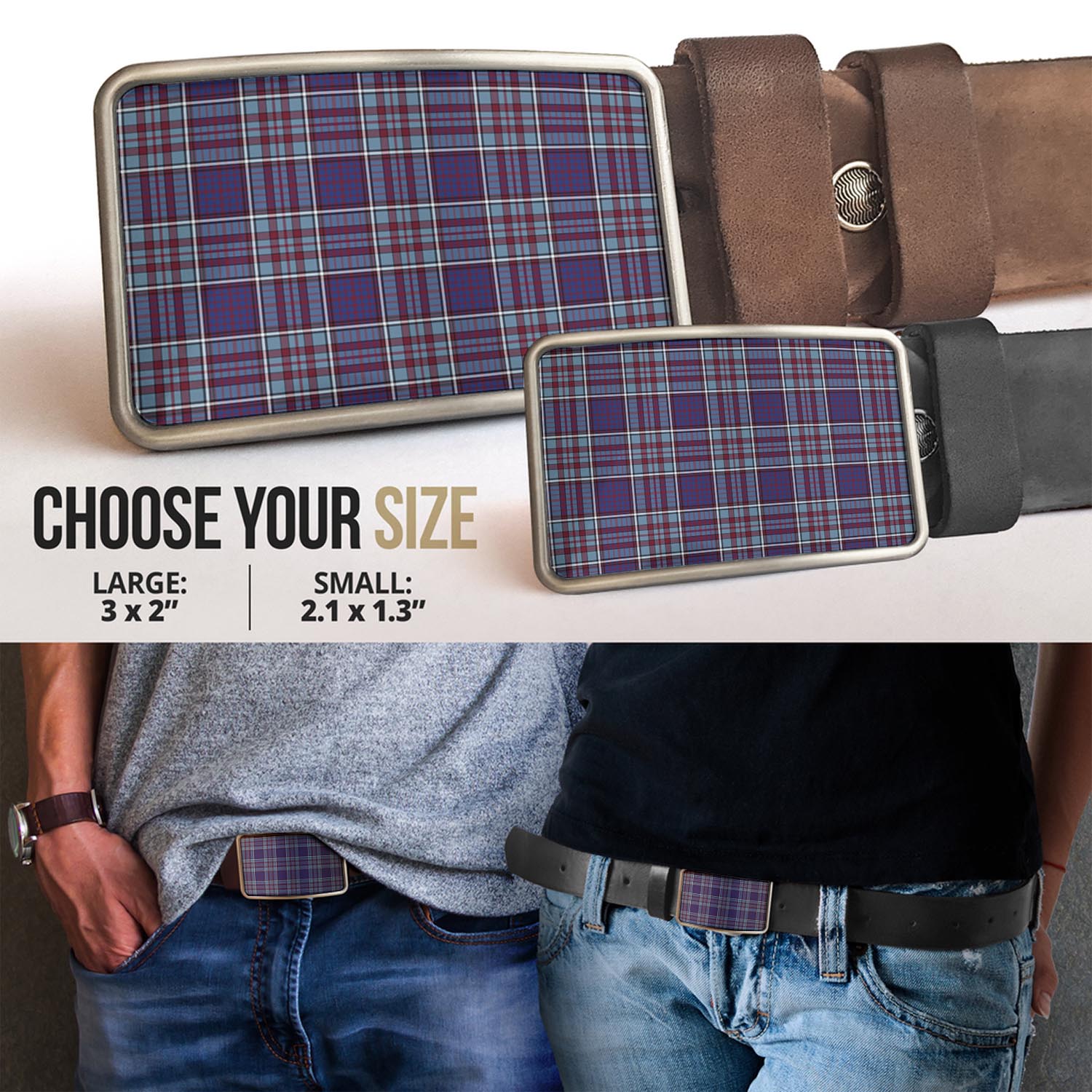 Tartan Vibes Clothing RCAF Tartan Belt Buckles