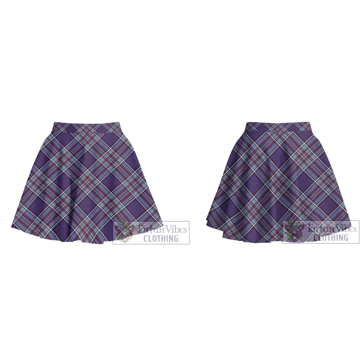 RCAF Tartan Women's Plated Mini Skirt Cross Style - Tartan Vibes Clothing