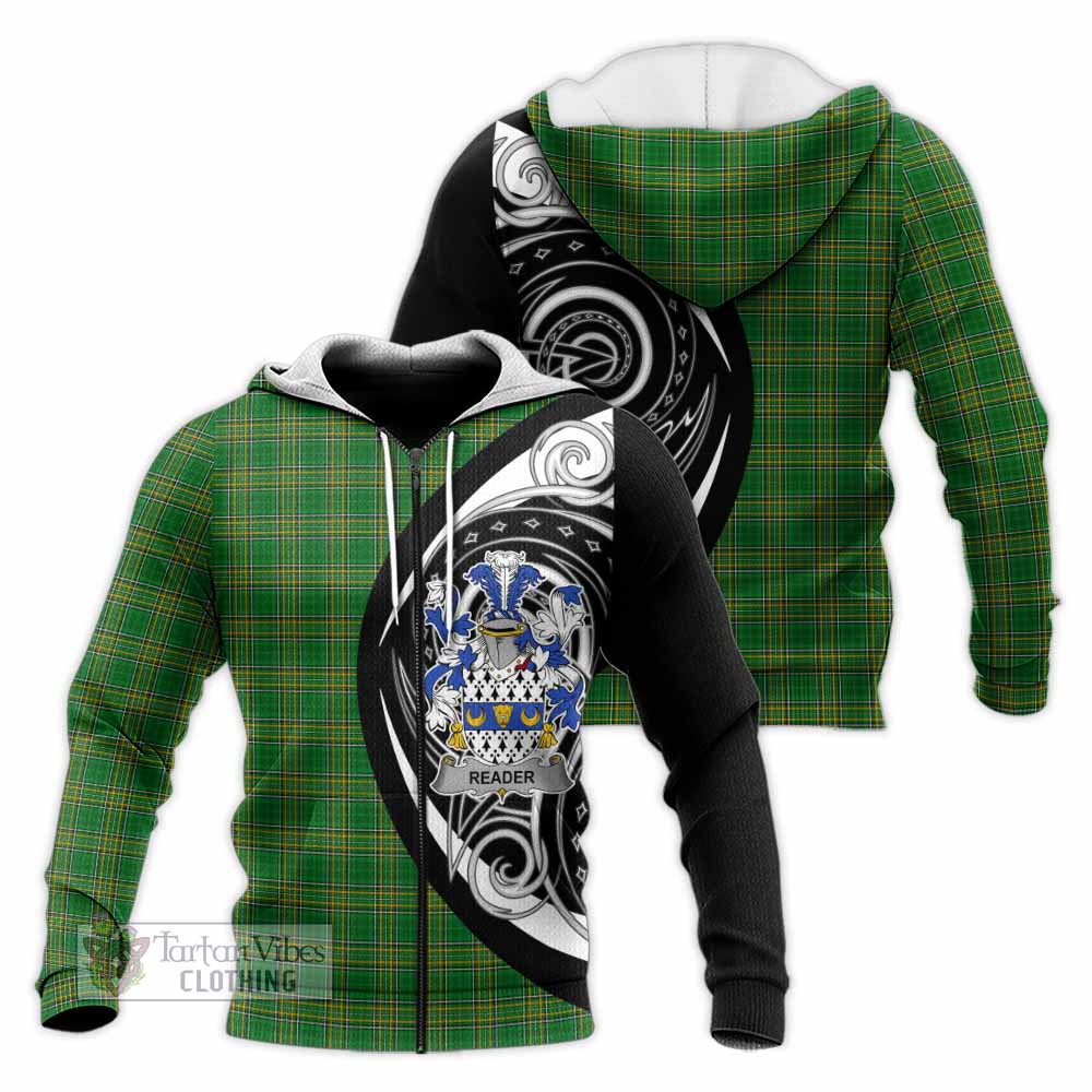 Reader Irish Clan Knitted Hoodie Celtic Circle Style Unisex Knitted Zip Hoodie - Tartan Vibes Clothing