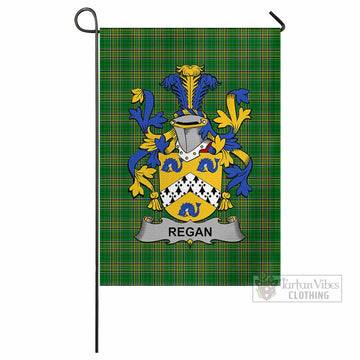 Regan Irish Clan Tartan Flag with Coat of Arms