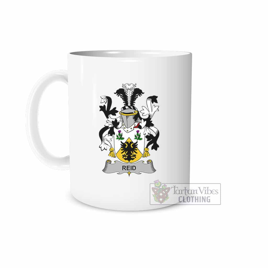 Tartan Vibes Clothing Reid Irish Clan Coat of Arms Ceramic Mug