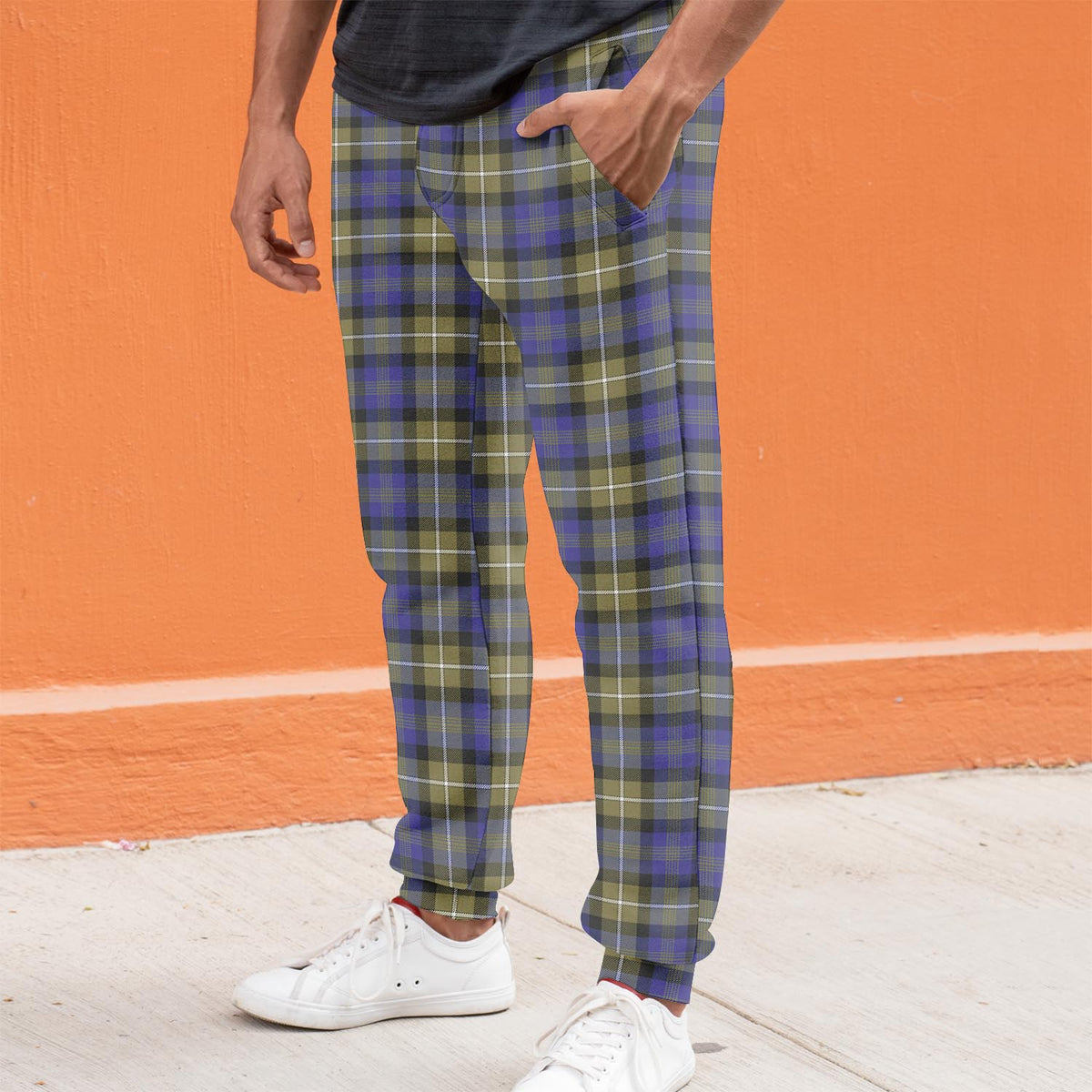 Rennie Tartan Joggers Pants S - Tartan Vibes Clothing