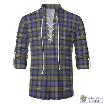 Rennie Tartan Men's Scottish Traditional Jacobite Ghillie Kilt Shirt