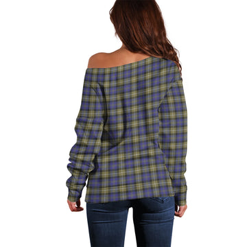 Rennie Tartan Off Shoulder Women Sweater