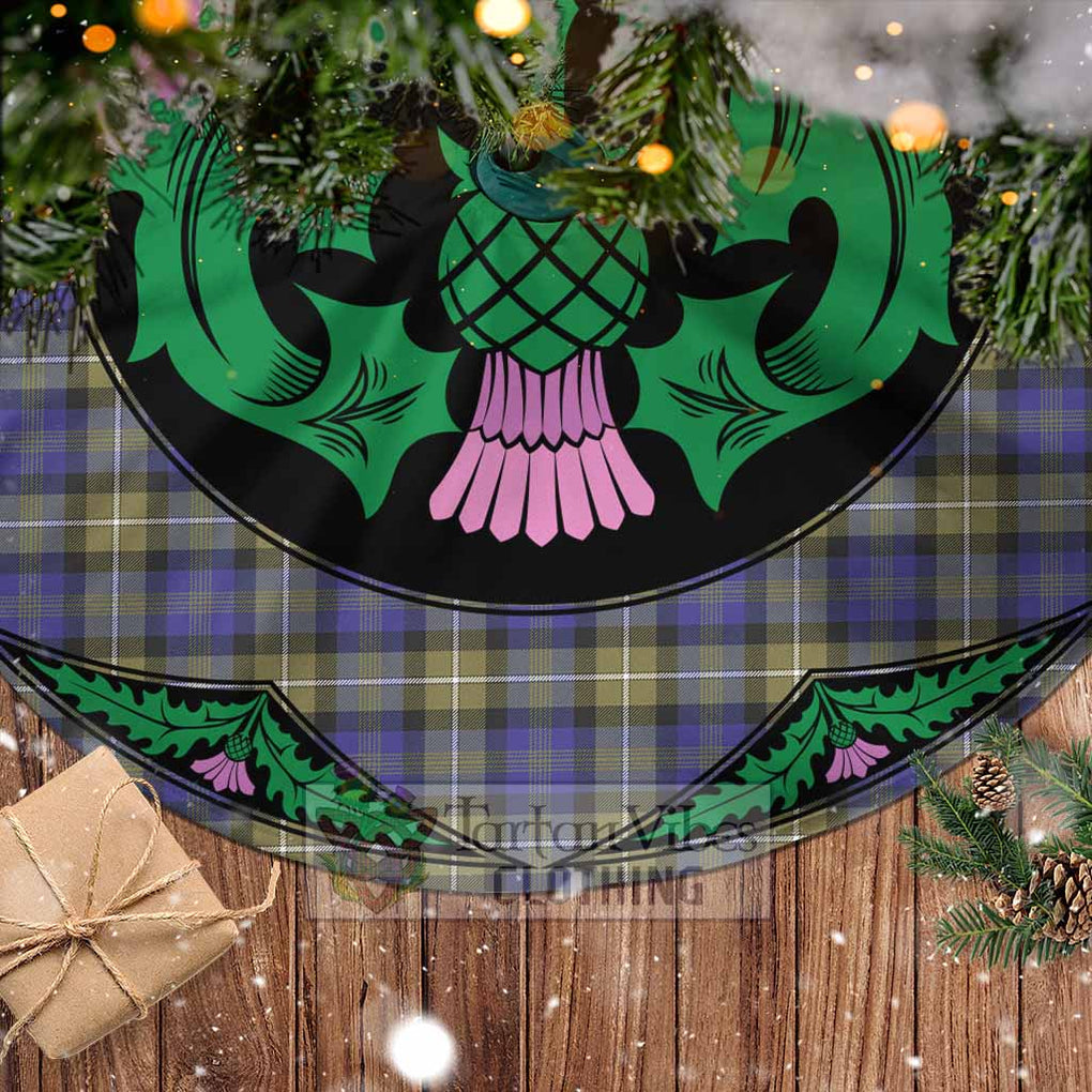 Rennie Tartan Christmas Tree Skirt Scottish Thistle Style - Tartan Vibes Clothing