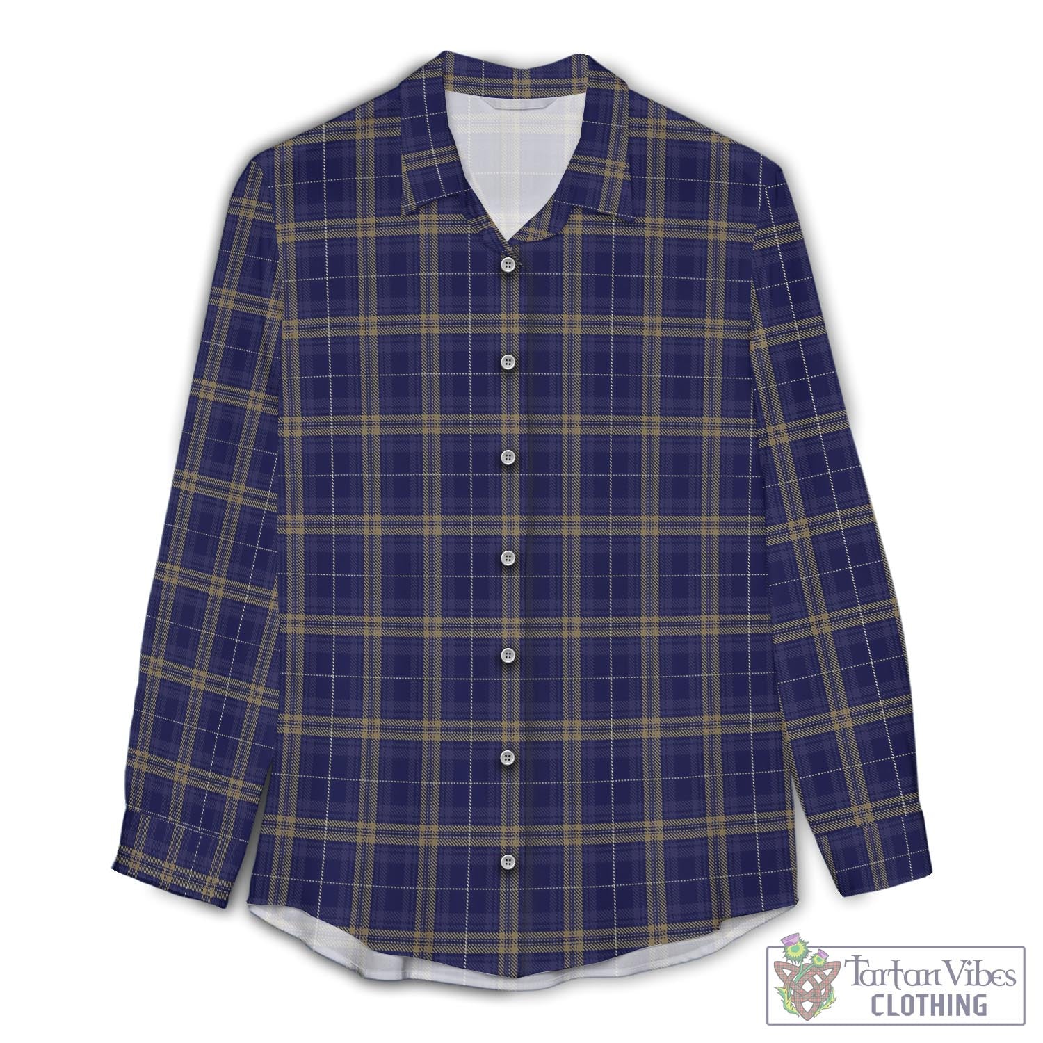 Rhys of Wales Tartan Womens Casual Shirt