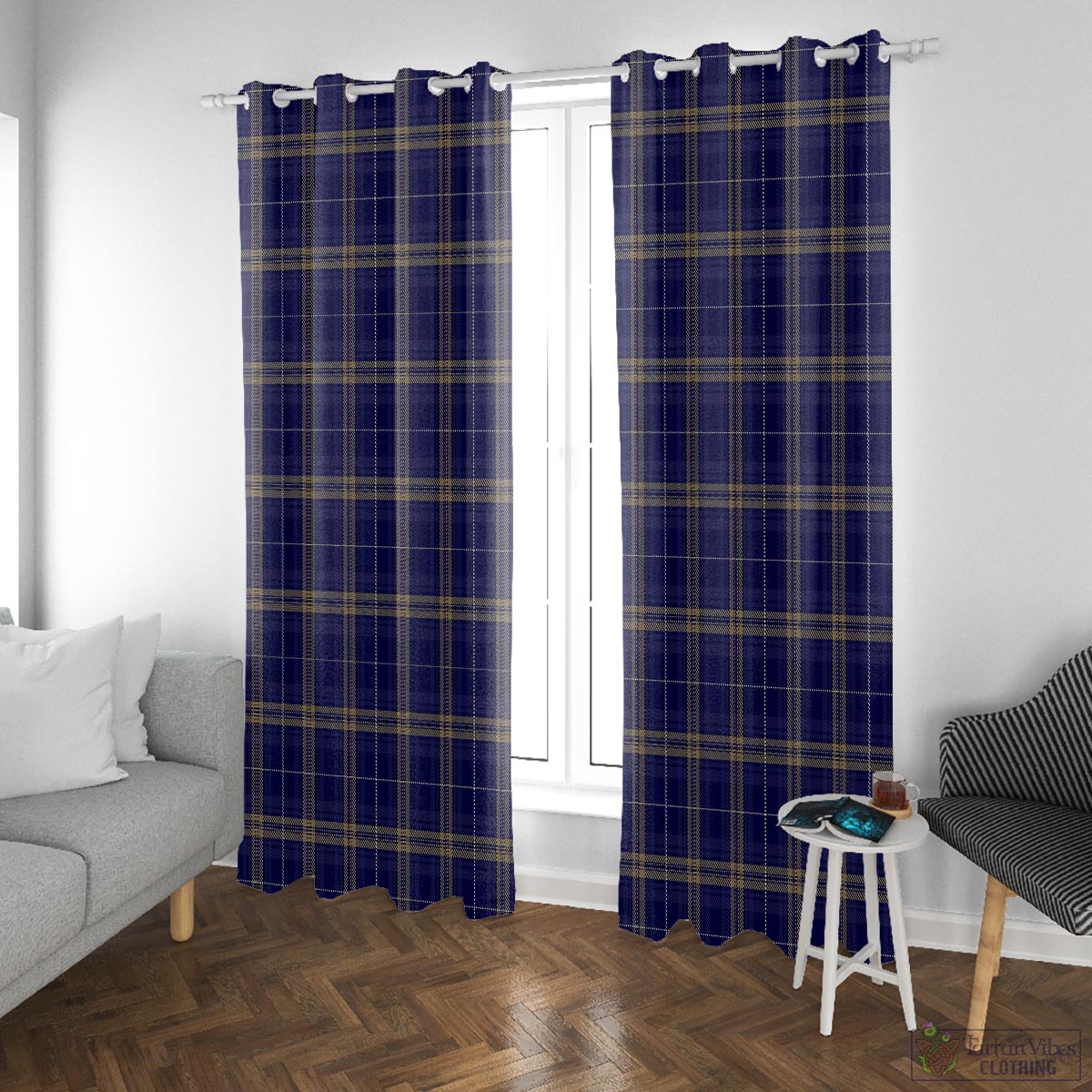 Rhys of Wales Tartan Window Curtain