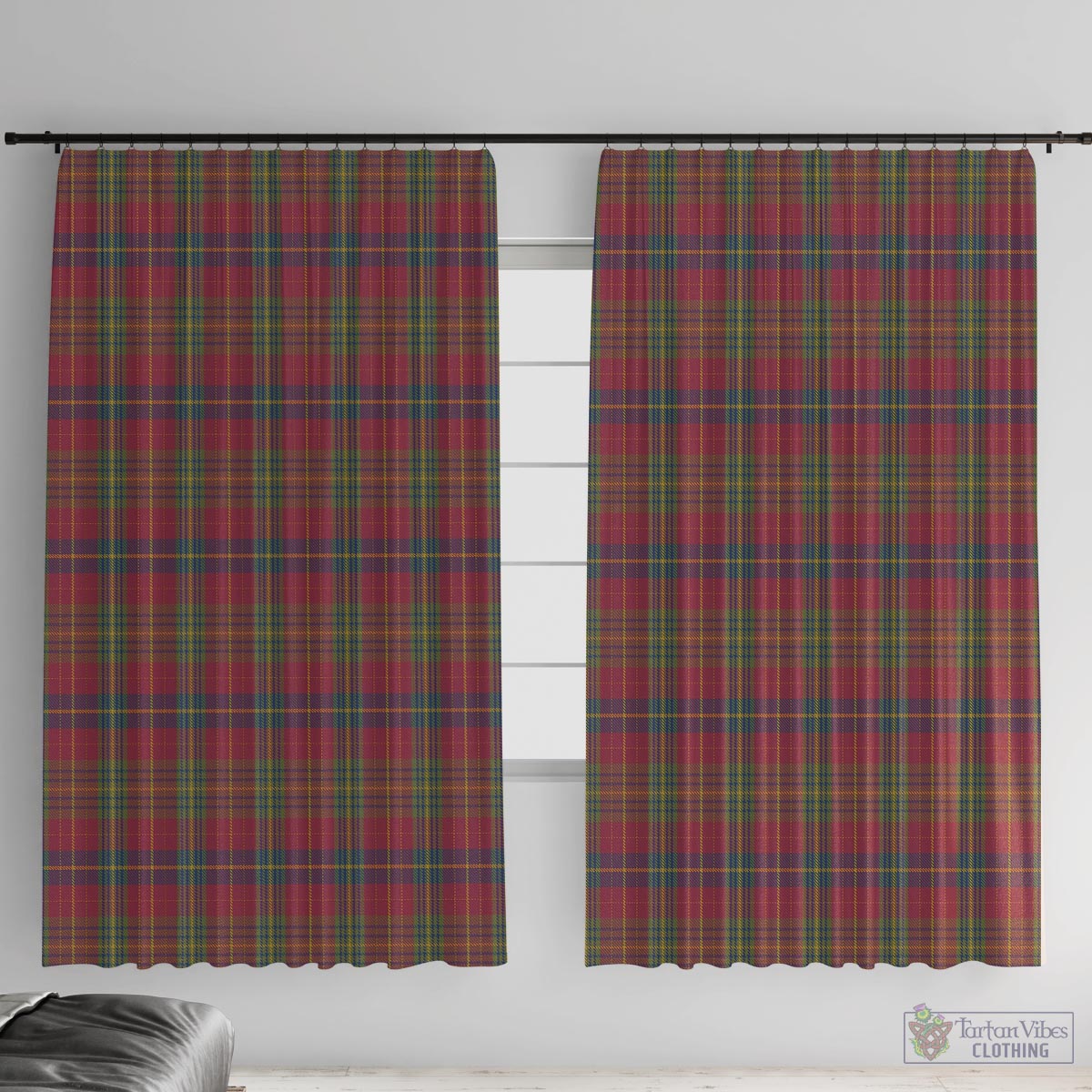 Rice of Wales Tartan Window Curtain