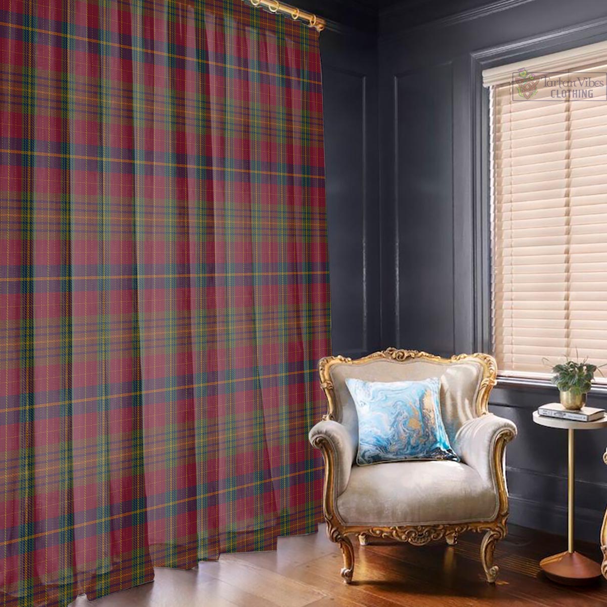 Rice of Wales Tartan Window Curtain