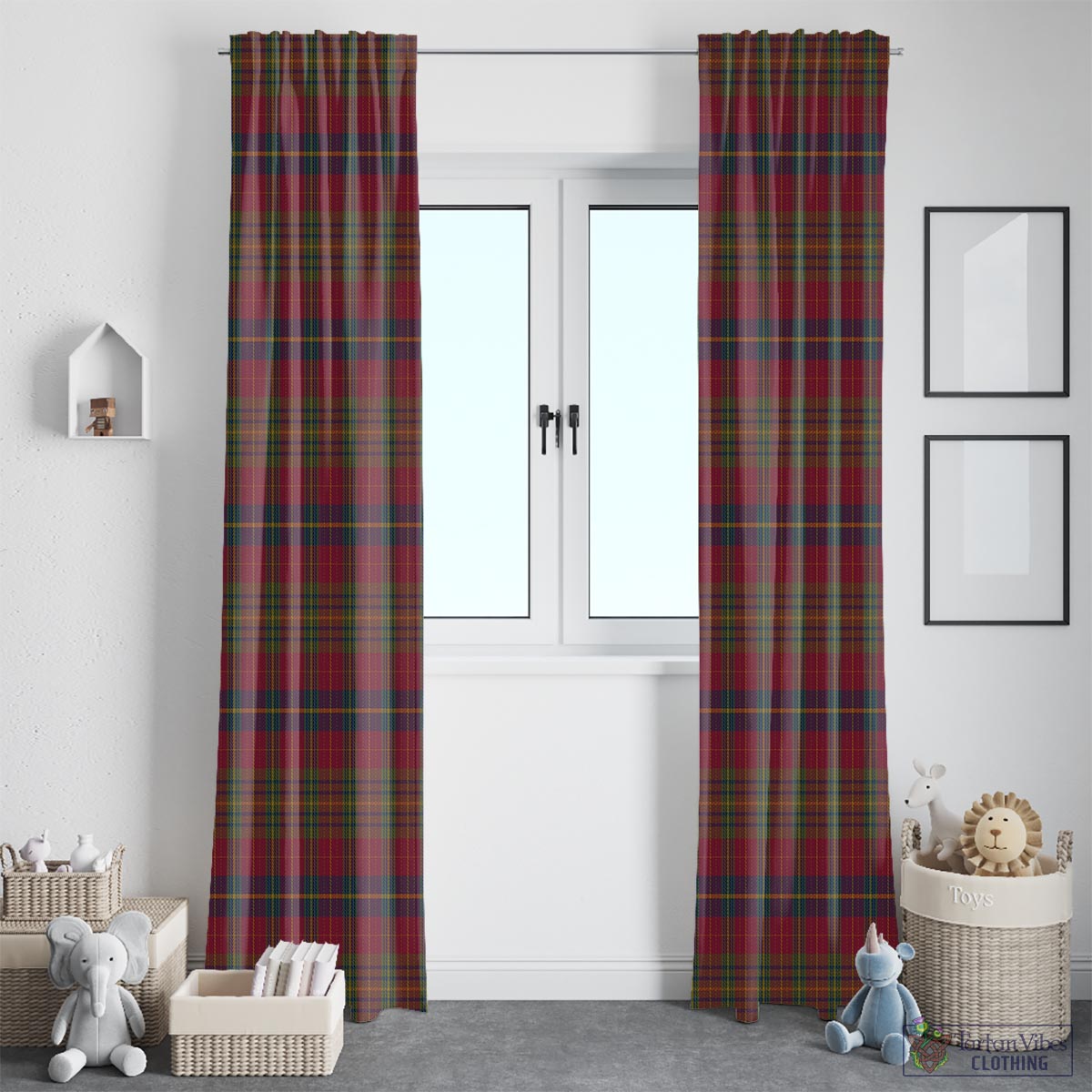 Rice of Wales Tartan Window Curtain