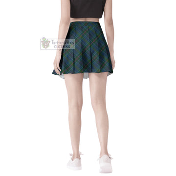 Richard of Wales Tartan Women's Plated Mini Skirt Cross Style