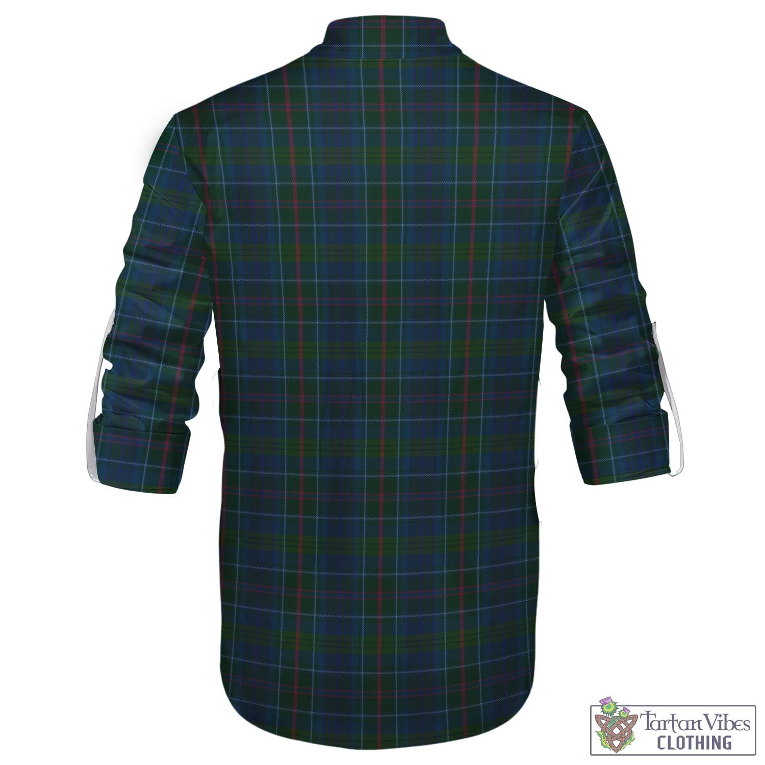 Tartan Vibes Clothing Richard of Wales Tartan Men's Scottish Traditional Jacobite Ghillie Kilt Shirt