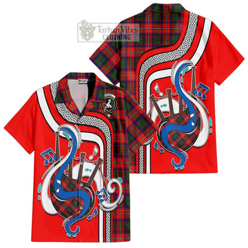 Riddell Tartan Short Sleeve Button Shirt with Epic Bagpipe Style