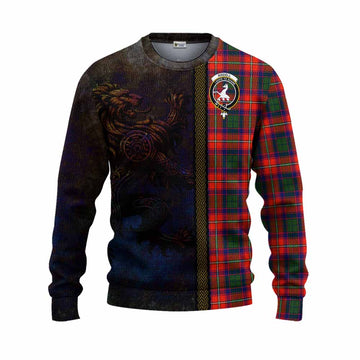 Riddell Tartan Family Crest Knitted Sweater Alba Gu Brath Be Brave Lion Ancient Style Unisex - Tartan Vibes Clothing