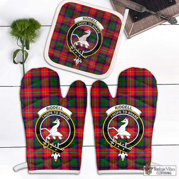 Riddell Tartan Combo Oven Mitt & Pot-Holder with Family Crest