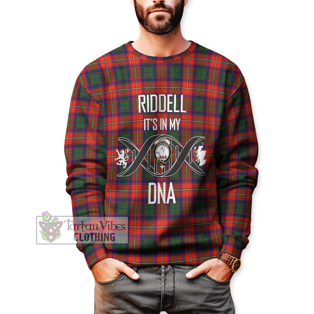 Riddell Tartan Sweatshirt with Family Crest DNA In Me Style Unisex - Tartan Vibes Clothing