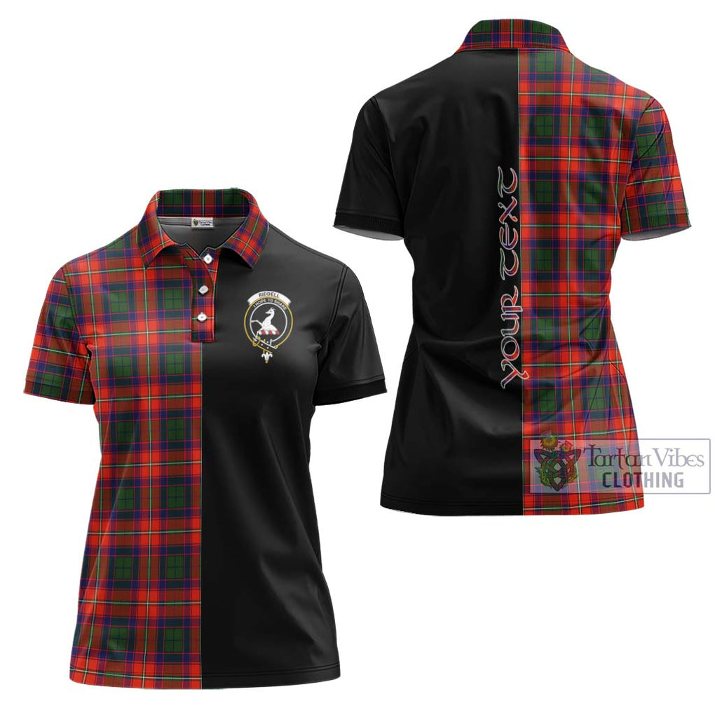 Riddell Tartan Women's Polo Shirt with Family Crest and Half Of Me Style Women - Tartanvibesclothing Shop