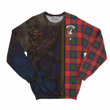 Riddell Tartan Family Crest Sweatshirt Alba Gu Brath Be Brave Lion Ancient Style Unisex - Tartan Vibes Clothing