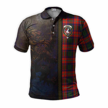 Riddell Tartan Family Crest Polo Shirt Alba Gu Brath Be Brave Lion Ancient Style Kid - Tartan Vibes Clothing