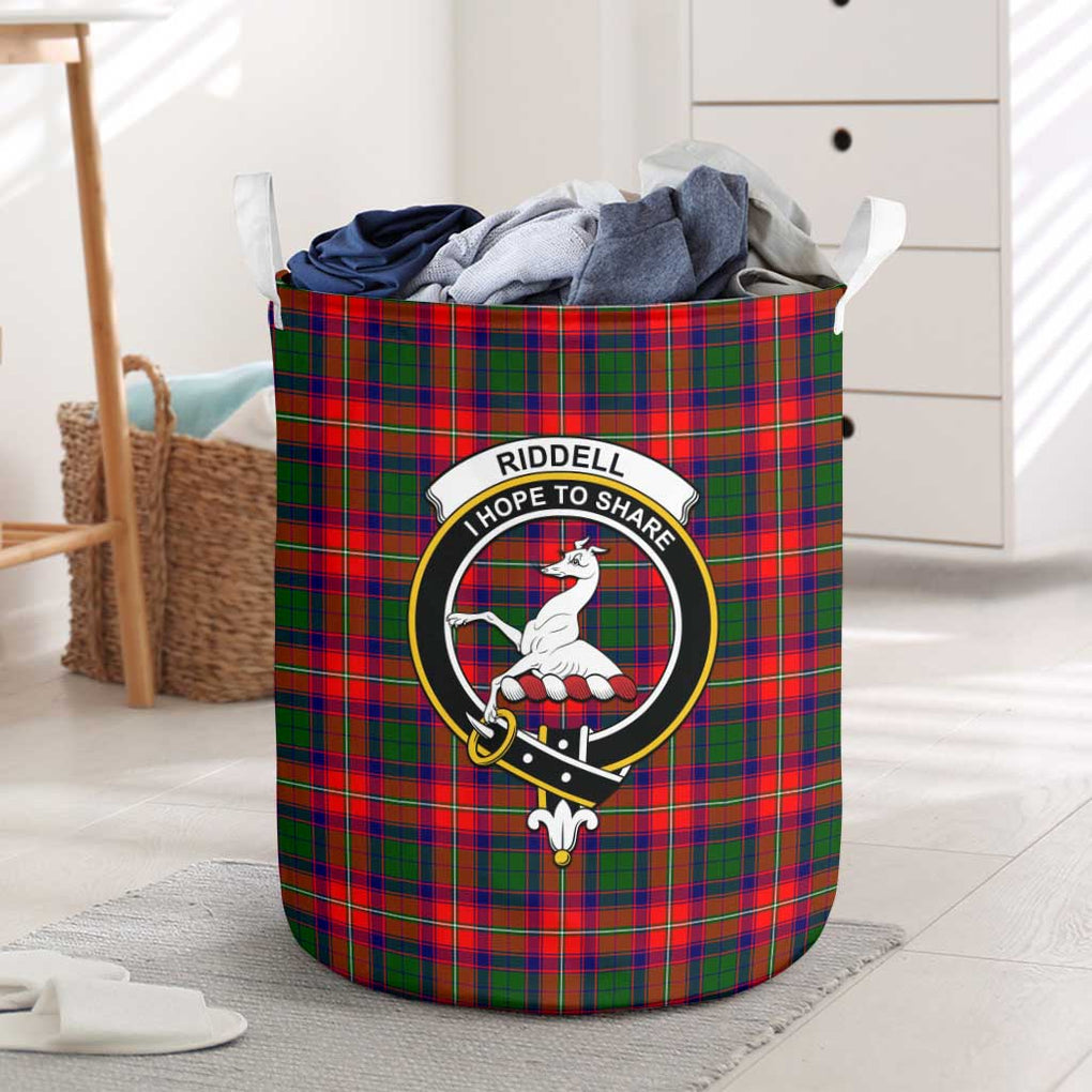 Riddell Tartan Laundry Basket with Family Crest One Size - Tartanvibesclothing Shop