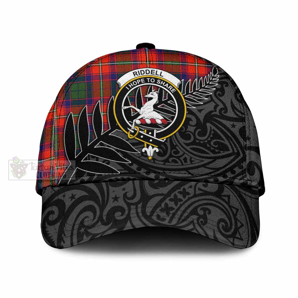 Tartan Vibes Clothing Riddell Tartan Classic Cap with New Zealand Silver Fern Half Style