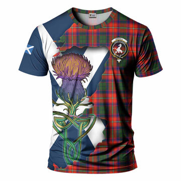 Riddell Tartan Family Crest T-Shirt Scottish Thistle Celtic Inspired