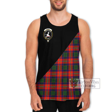 Riddell Tartan Men's Tank Top with Family Crest and Military Logo Style