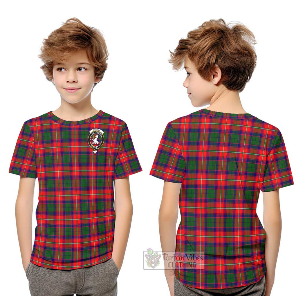 Riddell Tartan Kid T-Shirt with Family Crest Youth XL Size14 - Tartanvibesclothing Shop