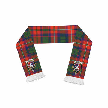Riddell Tartan Ruffneck Scarf with Family Crest One Size 67.7*6.7 inches - Tartan Vibes Clothing