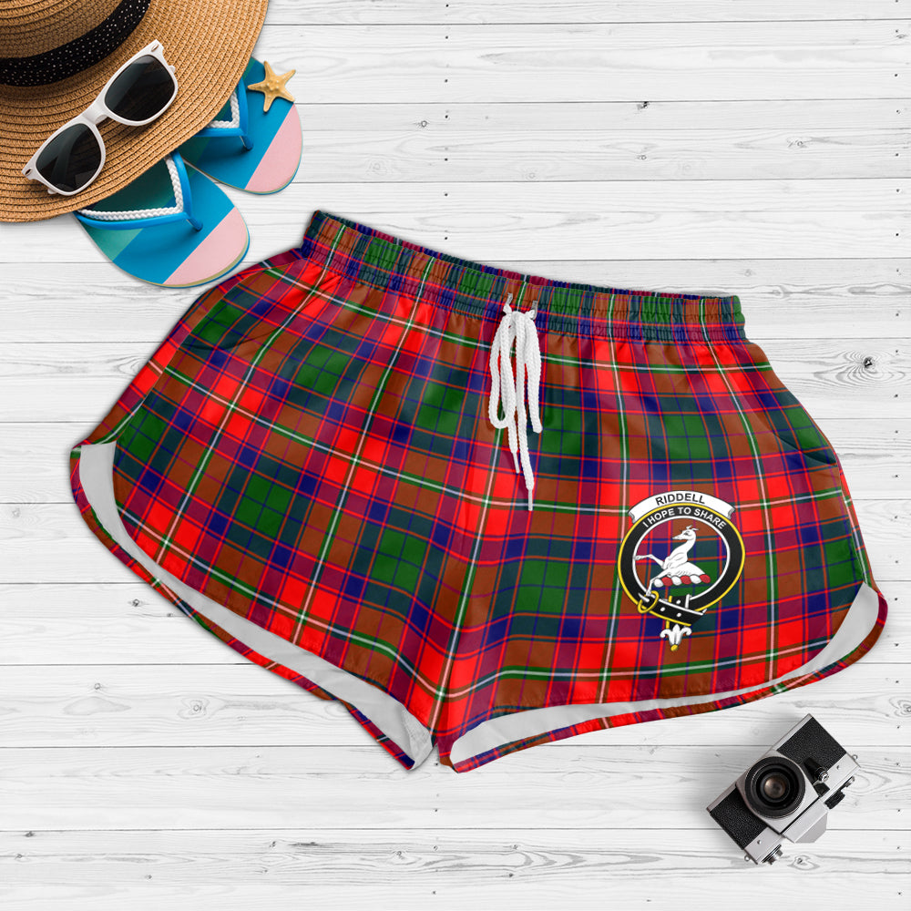 riddell-tartan-womens-shorts-with-family-crest