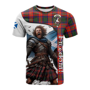 Riddell Crest Tartan Cotton T-shirt Inspired by the Freedom of Scottish Warrior