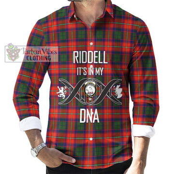 Riddell Tartan Long Sleeve Button Shirt with Family Crest DNA In Me Style